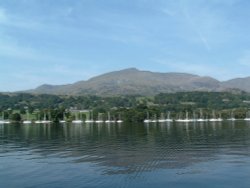 The old man of Coniston taken from Coniston water. Coniston, Cumbria