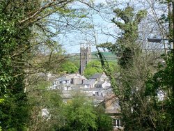 looking over Stratton from union hill. Stratton, Cornwall Wallpaper