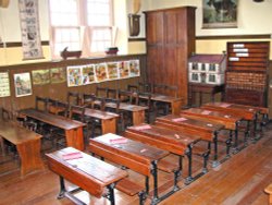 Victorian School Room in Beamish Open Air Museum. Taken 6 May 2007 Wallpaper