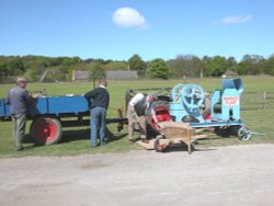 Danger.... Men at Work! Road repair at Beamish Open Air Museum, Conty Durham. Taken May 2007 Wallpaper