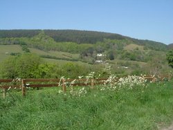 A view of the hills of Exmoor National Park, Somerset. Wallpaper