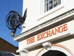 A corner decoration at the Corn Exchange, Maidstone, Kent Wallpaper