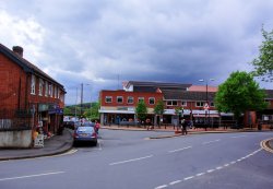 The Village Square of Keyworth in Nottinghamshire Wallpaper