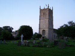 The beautiful Church of St. Mary the Virgin in Burton,  Wiltshire Wallpaper