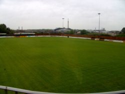 Worksop Football ground taken from the club bar area. Worksop in Nottinghamshire Wallpaper