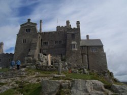 The castle at the summit of St. Michael's Mount Wallpaper