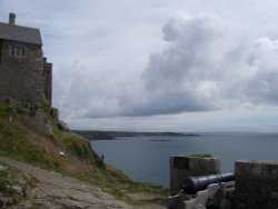View from the castle at the summit of St. Michael's Mount Wallpaper