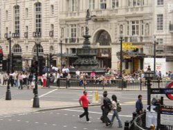 Eros, Piccadilly Circus in London, 2002 Wallpaper