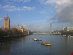 London. View from the bus Wallpaper