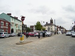 The Cornmarket. Pontefract, West Yorkshire Wallpaper