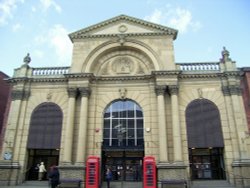 The Market. Pontefract, West Yorkshire Wallpaper