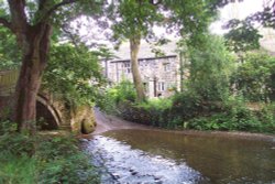 Beckfoot Bridge and Ford, Bingley Wallpaper