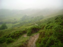 Looking back on the trail to Mam Tor Wallpaper