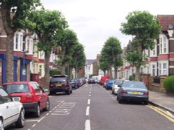 Harlesden Street Scene, Greater London Wallpaper