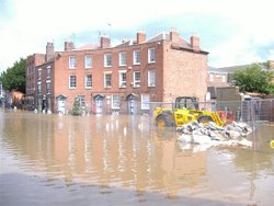 Tewkesbury floods July 2007 Wallpaper