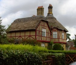 Thatched houses in Somerleyton, Suffolk