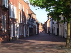 Dam Street in the heart of Lichfield, Staffordshire Wallpaper