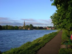 Stowe Pool. Lichfield Wallpaper