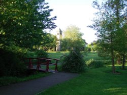 Clock Tower on Bowling Green island. Lichfield. Wallpaper