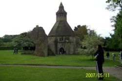 The Monk's Kitchen, Glastonbury Abbey, Glastonbury, Somerset Wallpaper