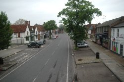 Stevenage Old Town on a sunday morning By Martin from Polecat Photography Wallpaper