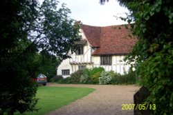 Original 12C or 13C Farmhouse, Flatford Mill, Flatford, Suffolk Wallpaper