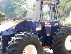 Lifeboat Tractor, Staithes in North Yorkshire Wallpaper