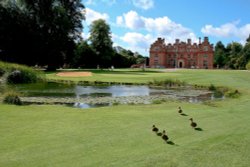 Broome Park Golf Club, 18th green, Canterbury, Kent Wallpaper