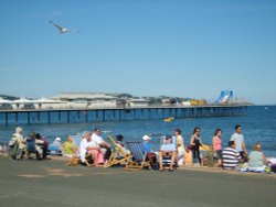 Sea front at Paignton, Devon Wallpaper