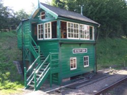 Signal Box at Rothley Station, Great Central Railway Wallpaper