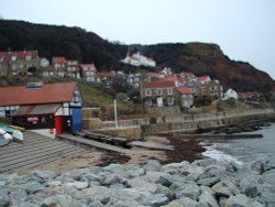 Runswick Bay in North Yorkshire Wallpaper