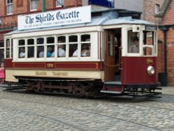 Single Deck Tram, Beamish Open Air Museum, Beamish, County Durham Wallpaper