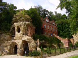 The Old School House on the grounds of Nottingham Castle Wallpaper