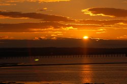 Steetley Jetty Sunset Wallpaper