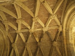 Gate House Entrance Ceiling at Thornton Abbey, Thornton, Lincolnshire Wallpaper