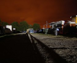 Red sky at night, Three Counties Showground, Worcestershire Wallpaper