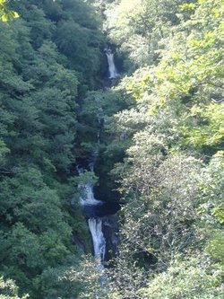 Mynach falls at Devils Bridge