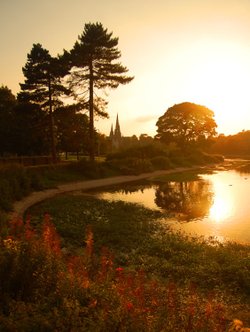 Sunset over Stowe Pool, Lichfield