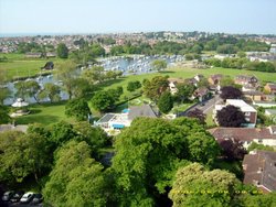 Christchurch Quay and River Stour, Dorset Wallpaper