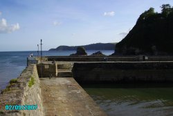 The Harbour in Charlestown, Cornwall Wallpaper