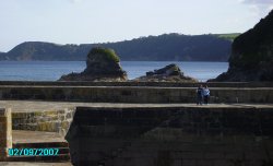 Harbour in Charlestown, Cornwall Wallpaper