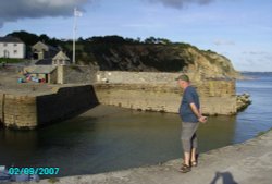 Harbour in Charlestown, Cornwall Wallpaper