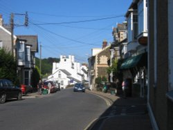 Street in Combe Martin, Devon Wallpaper