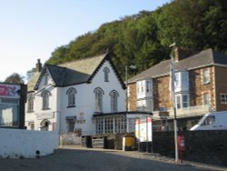 Shops, Combe Martin, Devon Wallpaper