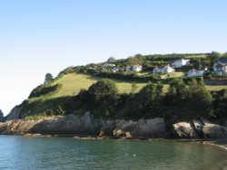 Beautiful view of Combe Martin in Devon Wallpaper