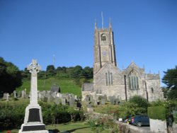 Village Church, Combe Martin, Devon Wallpaper