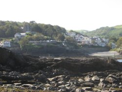 Village of Combe Martin in Devon Wallpaper