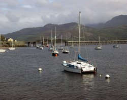 Barmouth Bay and Bridge, Gwynedd, Wales