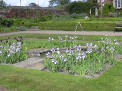 Formal gardens at Doddington Hall, Lincolnshire Wallpaper