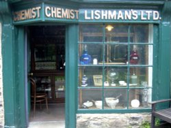 Chemist's shop at Ryedale Folk Museum, Hutton-le-Hole, North Yorkshire Wallpaper